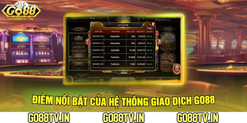 Điểm Nổi Bật Của Hệ Thống Giao Dịch Go88