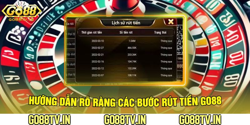 Hướng Dẫn Rõ Ràng Các Bước Rút Tiền Go88